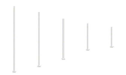 Silver Plated Brass 24 Gauge 0.51mm Headpins With Flat Head Jewelry Pin Findings~Sold Individually