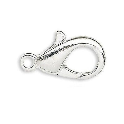 lobster claw clasps, antique silver, antique silver clasps, jewelry clasps,  zinc alloy clasps, jewelry making, vintage supplies, jewelry supplies,  jewelry findings, 16x8mm, clasps, B'sue Boutiques, 08186ast zinc, gold  plate finish, jewelry making