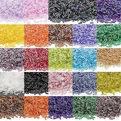 Economical 1/4 inch Long 6mm Glass Bugle Tube Seed Beads~Sold in 5 Gram Increments