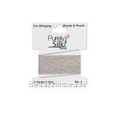 Purely Silk #4 (0.3mm) Thread with Attached Needle~Sold per 2 Yard Card