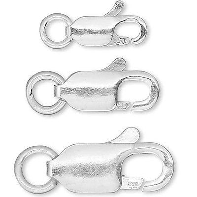 Sterling Silver 925 Lobster Claw Clasp With Jump Ring Jewelry Finding~Sold Individually