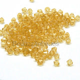 4mm Glass Double Cone Faceted Bicone Beads~Sold Individually