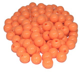 Plastic Acrylic 8mm Smooth Round Solid Opaque Colored Ball Beads With Hole For Jewelry~Sold Individually