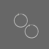 1 inch Clip on Hoop Earrings With Spring Closure for a Pierced Look~Sold Individually