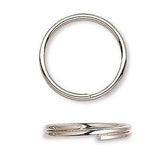 Steel Round Split Rings Small - Big Double Ring Keyring Findings~Sold Individually