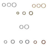 Round 22 Gauge 0.64mm Open Jump Ring Findings Plated Brass Metal Jumprings~Sold Individually