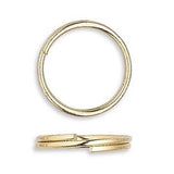 Steel Round Split Rings Small - Big Double Ring Keyring Findings~Sold Individually