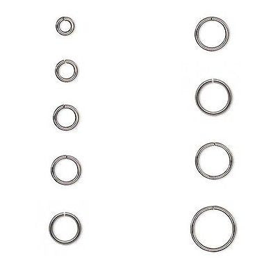Hypo-Allergenic Round Stainless Surgical Steel Silver 18 Gauge Jumpring Findings~Sold Individually