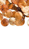 Iridescent Mussel Sea Shell Flat Round Coin Drop Charm Thin Disc Beads w/Hole~Sold Individually