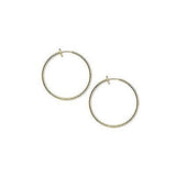 1 3/8 inch Clip on Hoop Earrings With Spring Closure for Pierced Look~Sold Individually