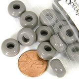 Big 13mm x 7mm Plastic Acrylic European Spacer Rondelle Jewelry Craft Beads with a 5mm Hole in Opaque Colors~Sold Individually