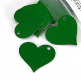 Blank 1 inch Diagonal Heart Anodized Aluminum Pendant Charms for Stamping or Engraving Tags~Sold Individually