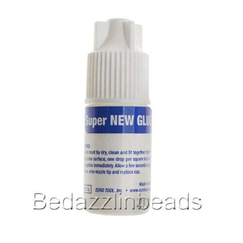 Eurotool Super New Glue Instant Jewelers Adhesive for Metal, Plastic, Glass, Cabochons + ~Sold Individually