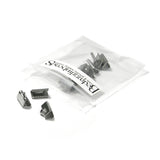 Surgical 304 Grade Stainless Steel Flat Ribbon Crimp End Findings with Teeth~Sold Individually