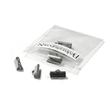 Surgical 304 Grade Stainless Steel Flat Ribbon Crimp End Findings with Teeth~Sold Individually