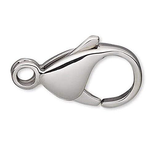 Surgical 304 Grade Stainless Steel Lobster Claw Clasps with Closed Loop~Sold Individually