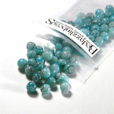 Marble Blended Tie Dye 6mm Round Glass Beads With 1mm Hole~Sold Individually