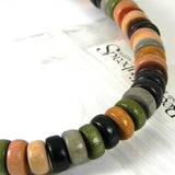 Wooden 8mm Round x 4mm Thick Rondelle Spacer Natural Wood Beads~Sold by the Strand